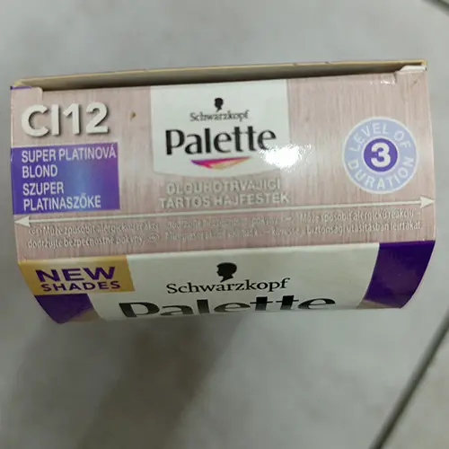 Foto do aviso oficial: Schwarzkopf Palette INTENSIVE COLOR CREME, HIGH-INTENSITY PERMANENT LIGHTENER Corante capilar — risco: Químico
