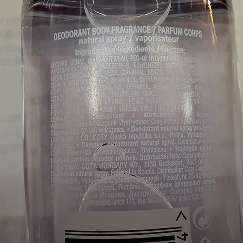 Foto dell’avviso ufficiale: Adidas Natural vitality Eau de toilette — rischio: Rischio chimico (SR/02184/25)