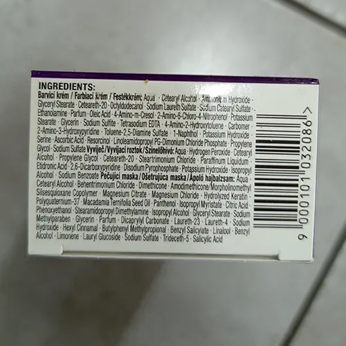 Foto dell’avviso ufficiale: Schwarzkopf Palette INTENSIVE COLOR CREME Tintura per capelli — rischio: Rischio chimico (SR/02260/25)
