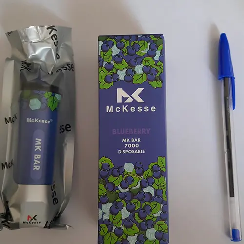 Photo de l’avis officiel: McKesse MK Bar 7000 Cigarette électronique jetable — risque: Risque chimique (SR/02248/25)