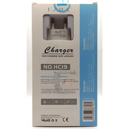 Photo de l’avis officiel: EZRA TRAVEL CHARGER Chargeur USB — risque: Choc électrique (OR/00105/25)
