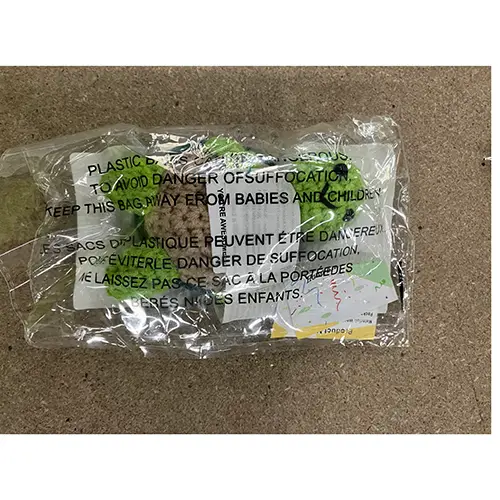 Foto do aviso oficial: knitted toy Brinquedo macio — risco: Engasgamento