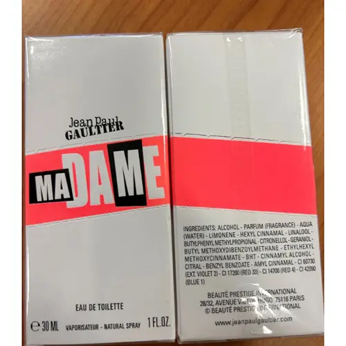 Photo de l’avis officiel: Jean Paul Gaultier Madame Eau de toilette — risque: Risque chimique