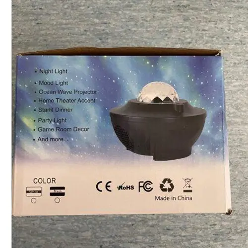 Foto aus der offiziellen Meldung: Starry Projector Licht Projektor / Nachlicht — Risiko: Sehschaden