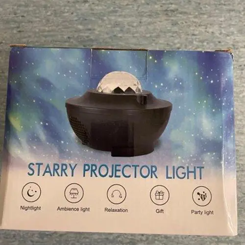 Foto aus der offiziellen Meldung: Starry Projector Licht Projektor / Nachlicht — Risiko: Sehschaden