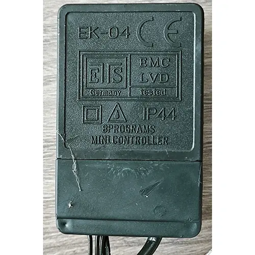 Photo from the official notice: Lampki choinkowe lighting chain — electric shock risk (SR/02352/25)