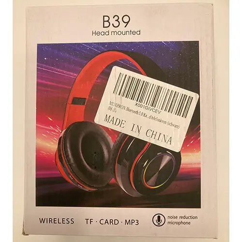 Photo de l’avis officiel: Muarron Headphones Over ear  Bluetooth 5.0 Écouteurs — risque: Risque chimique & Environnement