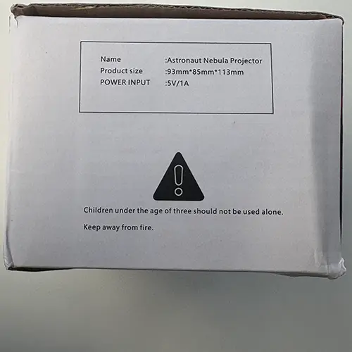 Photo from the official notice: Mzvul Astronaut Nebula Projector — damage to sight risk