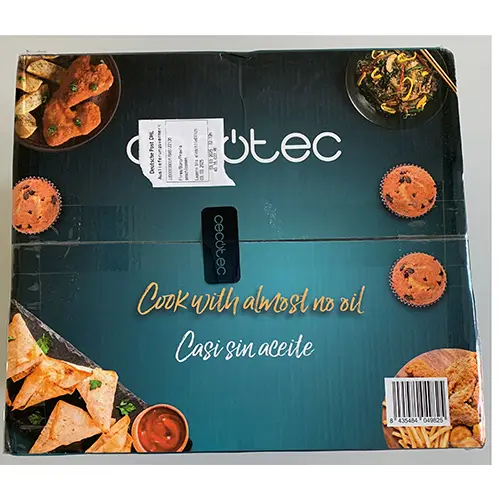 Foto dell’avviso ufficiale: Cecotec Heißluftfritteuse Friggitrice ad aria — rischio: Scossa elettrica & Incendio