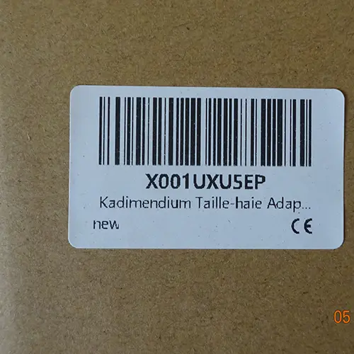 Photo from the official notice: Kadimendium Taille-haie Adap... angle grinder conversion kit — cuts risk