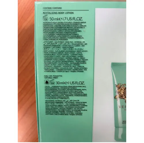 Photo de l’avis officiel: Versace Ensemble de cosmétiques — risque: Risque chimique