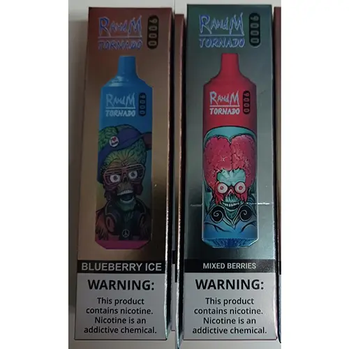 Photo de l’avis officiel: RandM TORNADO 9000 Cigarette électronique jetable — risque: Risque chimique (SR/02452/25)