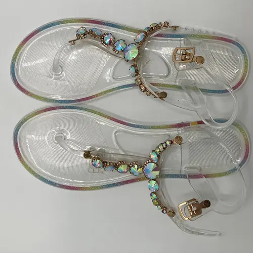 Foto dell’avviso ufficiale: PVC sandal glitter Sandali in plastica — rischio: Rischio chimico