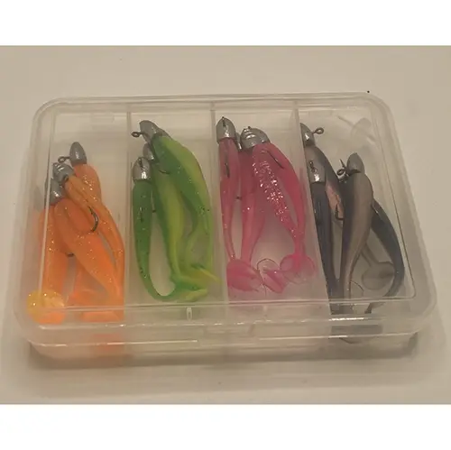 Foto aus der offiziellen Meldung: 16pcs Soft Fishing Lures Set with Lead Weights Fischköder — Risiko: Chemikalie