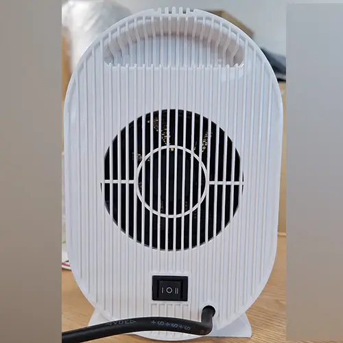 Foto do aviso oficial: Air Heater Aquecedor de ventilador — risco: Choque elétrico