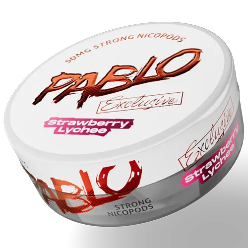 Photo de l’avis officiel: Pablo Strawberry Lychee Pochette de nicotine — risque: Risque chimique