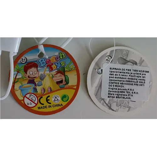 Photo de l’avis officiel: Beach Toys Jeu de plage — risque: Étouffement