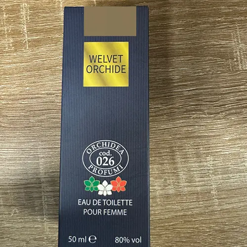 Photo de l’avis officiel: Orchidea Profumi Welvet Orchided cod 26 Eau de toilette — risque: Risque chimique