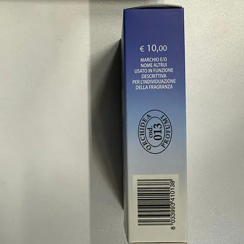 Photo de l’avis officiel: Orchidea Profumi Hermani cod Parfum — risque: Risque chimique