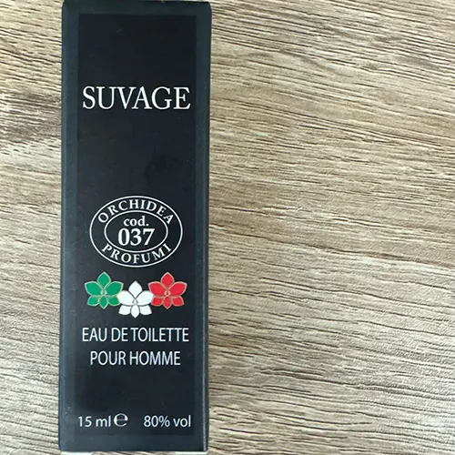 Photo de l’avis officiel: Orchidea Profumi Suvage  cod.037 Eau de toilette — risque: Risque chimique