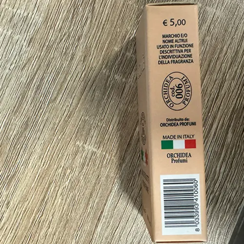 Photo de l’avis officiel: Orchidea Profumi Romè Eau de toilette — risque: Risque chimique