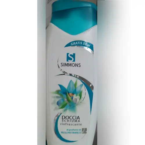 Photo de l’avis officiel: Simmons S al profumo di MUSCHIO BIANCO Mousse de douche — risque: Risque chimique