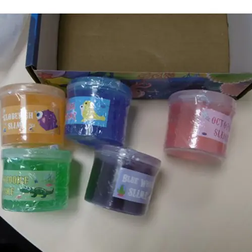 Photo de l’avis officiel: Ltteaou Blue ocean Slime Kit Jeu de slime de jouet — risque: Risque chimique