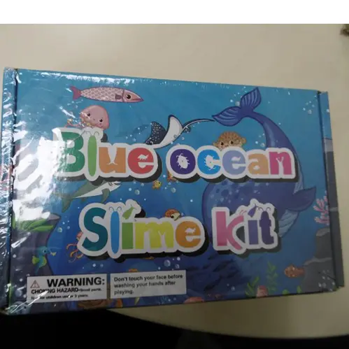 Photo de l’avis officiel: Ltteaou Blue ocean Slime Kit Jeu de slime de jouet — risque: Risque chimique