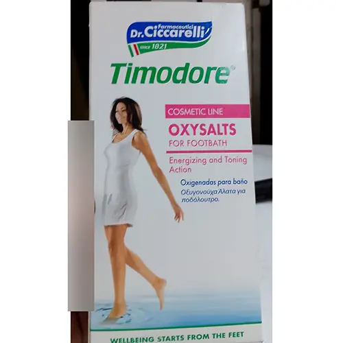 Foto dell’avviso ufficiale: Dr. Ciccarelli Timodore Oxysalts for footbath Sali per il bagno dei piedi — rischio: Rischio chimico