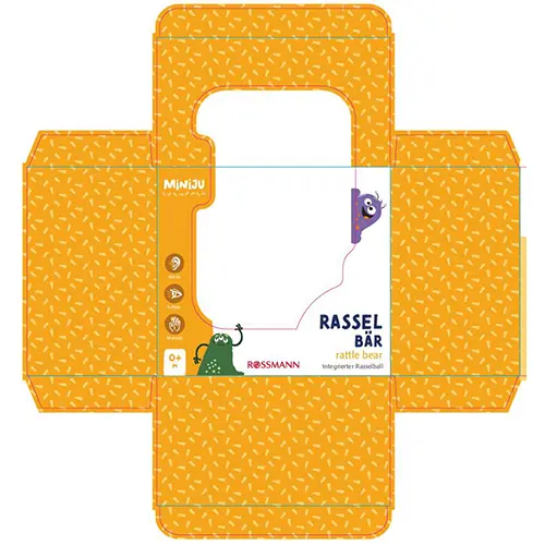 Photo de l’avis officiel: Miniju Rattle Bear Rasselbär hochet de jouet — risque: Étouffement