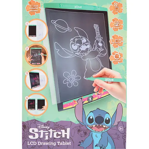 Foto dell’avviso ufficiale: Canenco B.V. Stitch LCD drawing board 11-inch rainbow and Gabby's Dollhouse drawing board 11-inch rainbow Tavo — rischio: Rischio chimico & Ostruzione delle vie aeree