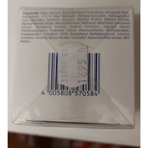 Photo de l’avis officiel: Nivea Regenerating Face Cream Crème pour le visage — risque: Risque chimique