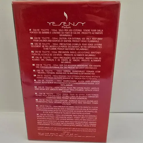 Photo de l’avis officiel: Yesensy Parfum Bosco women Eau de toilette — risque: Risque chimique