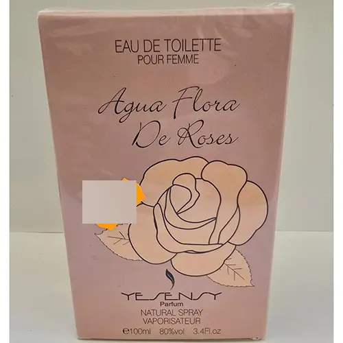 Photo de l’avis officiel: Yesensy Parfum Agua Flora de Roses Eau de toilette — risque: Risque chimique