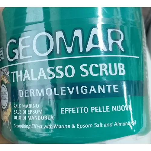 Photo de l’avis officiel: Geomar Thalasso Scrub dermolevigante Gommage corporel — risque: Risque chimique