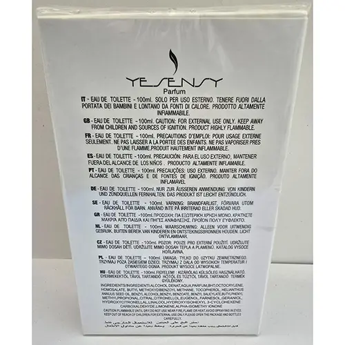 Photo de l’avis officiel: Yesensy Parfum Kazuo Floral Eau de toilette — risque: Risque chimique