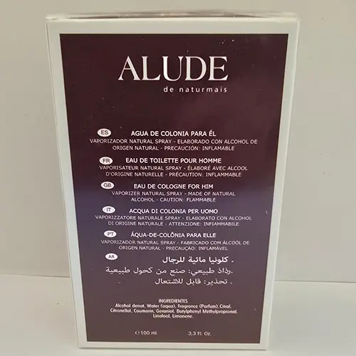 Photo de l’avis officiel: Alude Eau de toilette — risque: Risque chimique
