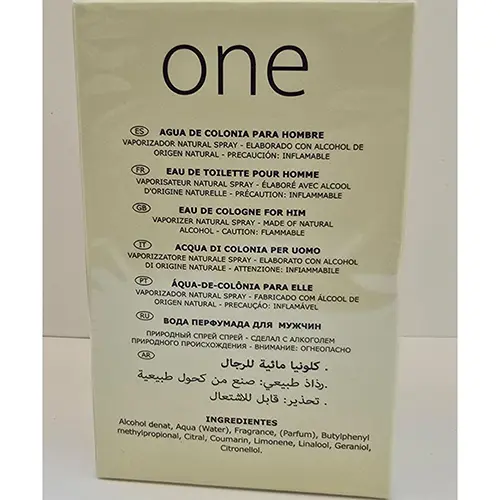 Photo de l’avis officiel: K one Eau de toilette — risque: Risque chimique