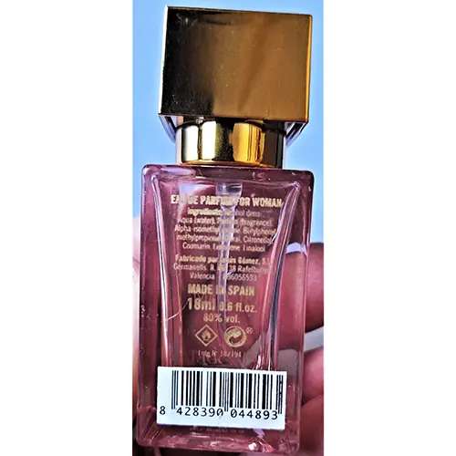 Photo de l’avis officiel: Flor de Mayo Glam Parfum — risque: Risque chimique