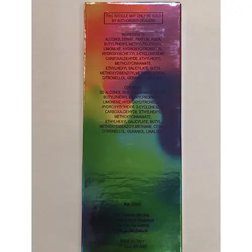 Foto dell’avviso ufficiale: J's exte pop POP Eau de toilette — rischio: Rischio chimico