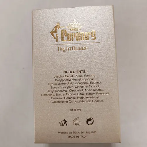 Photo de l’avis officiel: Corona's Night Queen Parfum — risque: Risque chimique