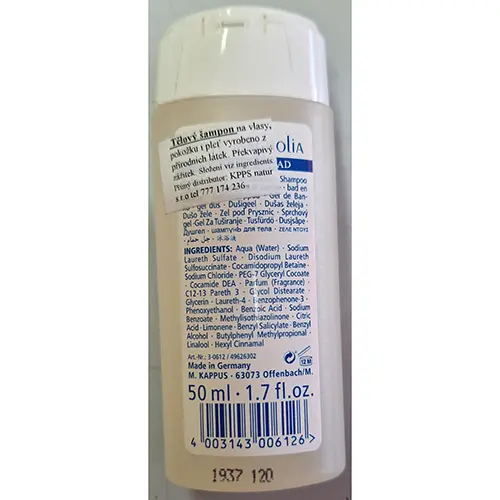 Photo de l’avis officiel: Kappus WHITE MAGNOLIA Gel douche — risque: Risque chimique