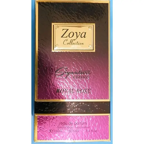 Foto dell’avviso ufficiale: Zoya Collection Signature EDITION ROYAL ROSE Profumo — rischio: Rischio chimico