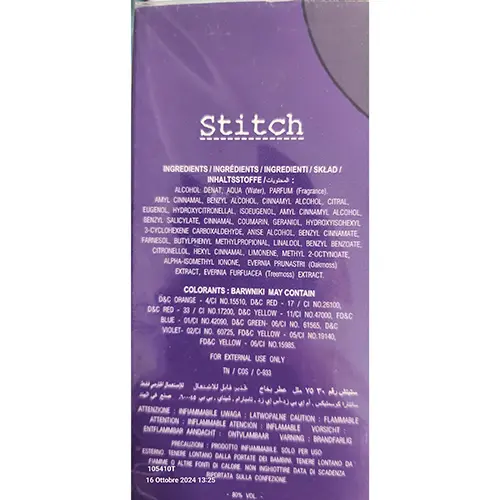 Photo de l’avis officiel: Disney's Lilo &amp; Stitch n. 030 Parfum — risque: Risque chimique