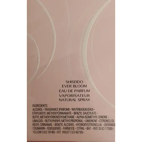 Photo de l’avis officiel: SHISEIDO Ever Bloom Parfum — risque: Risque chimique