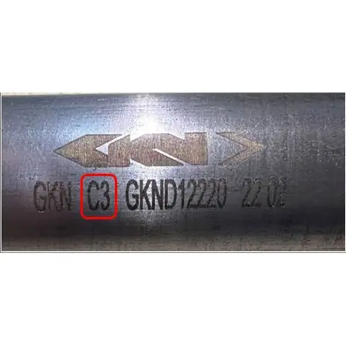 Foto do aviso oficial: GKN Automotive Parte do veículo/eixo lateral, junta a velocidade constante — risco: Ferimentos
