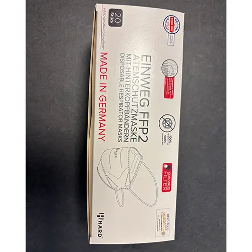 Foto do aviso oficial: HARD FFP2 NR RESPIRATOR MASK Máscara de filtro de partículas — risco: Risco para a saúde / outro