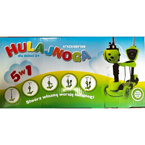 Foto uit de officiële melding: INDIANA Hulajnoga Speelgoedscooter — risico: Verwonding (OR/00114/25)