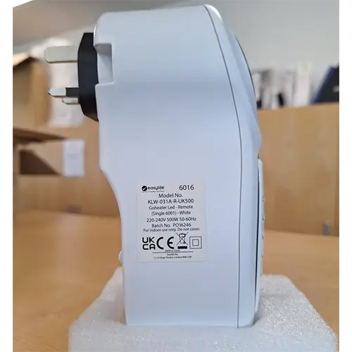 Foto do aviso oficial: Easylife Go Heater LED Aquecedor LED — risco: Choque elétrico