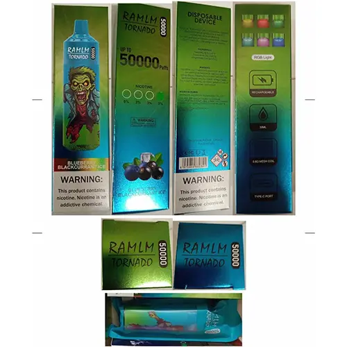 Photo de l’avis officiel: RAMLM TORNADO 50000 Cigarette électronique jetable — risque: Risque chimique (SR/02850/25)